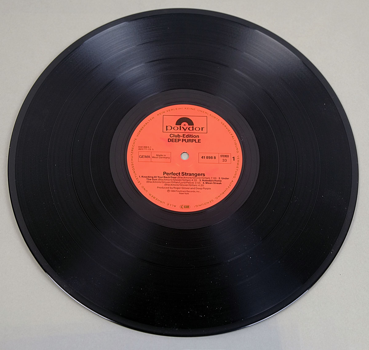 High Resolution Photo #3 DEEP PURPLE Perfect Strangers Club Edition Vinyl Record